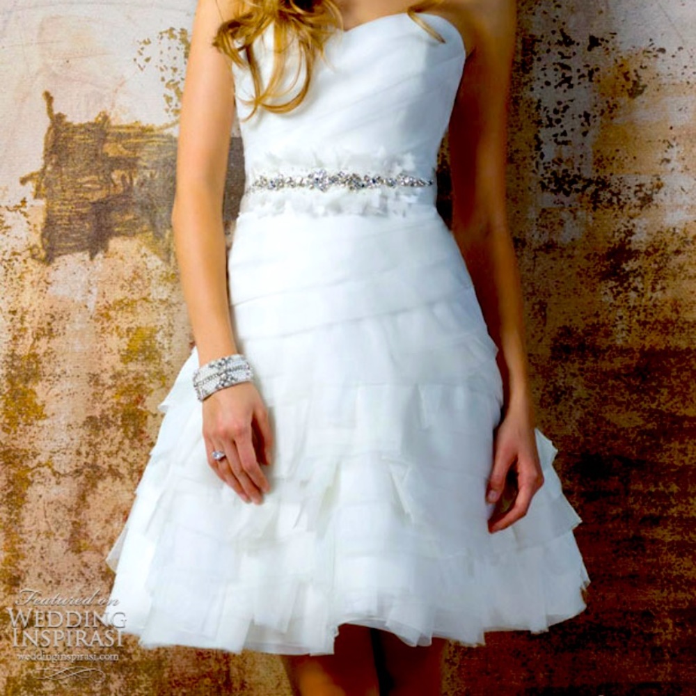 White cocktail dress